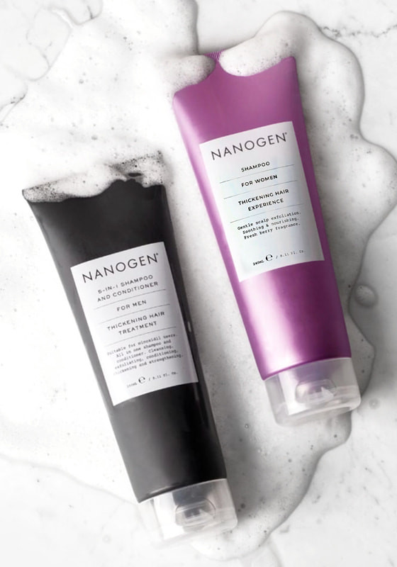 Shampooing volumateur cheveux fins Nanogen homme femme