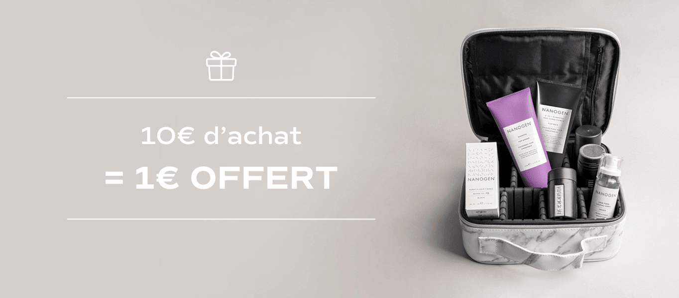 Avantages client programme de fidélité Nanogen poudre kératine